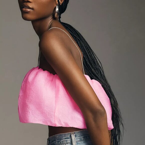 Anthropologie Tops - Anthropologie Maeve Diamond-Strap Crop Top